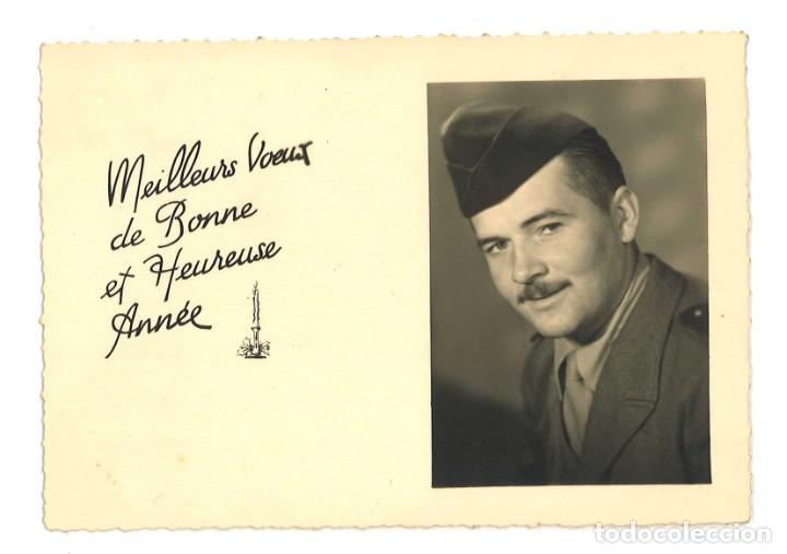 Military Antiques: Fotograf&iacute;a felicitaci&oacute;n de militar franc&eacute;s