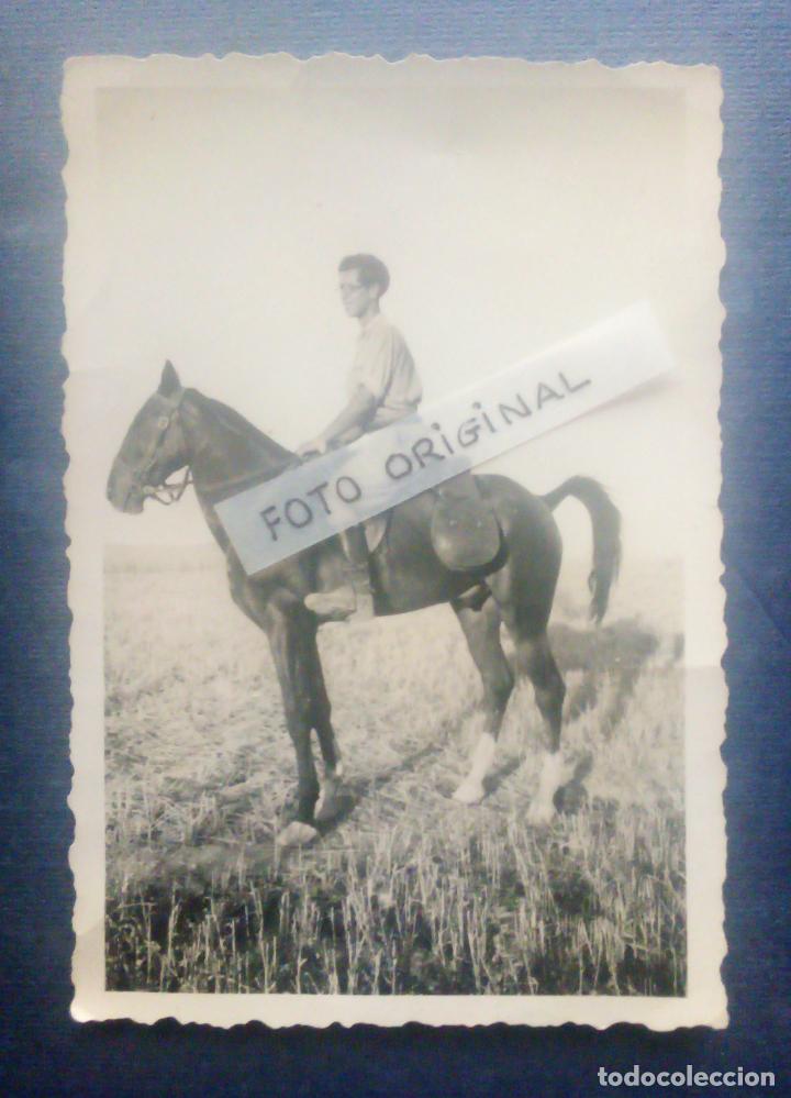 Military Antiques: FOTO GUERRA CIVIL ESPA&Ntilde;OLA - MILITAR A CABALLO.