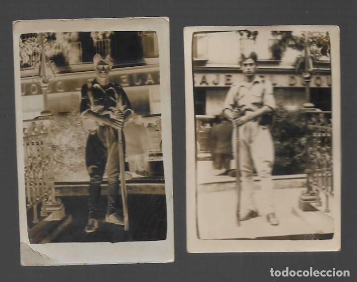 Militaria: FOTOGRAFIA MILITAR,- 2 FOTOS- UNA ES EL NEGATIVO - MIDE: 7 ,X 4,50 C.M. VER FOTO