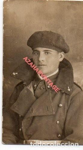 Militaria: ANTIGUA FOTOGRAFIA DE CARNET SOLDADO DE ARTILLERIA,EPOCA ALFONSINA,40X65MM