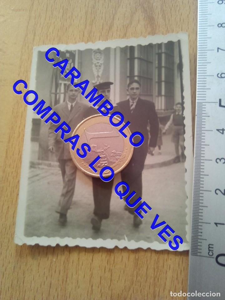 Militaria: 1946 SAN FERNANDO FABRA FOTOGRAFO CADIZ MARINERO 75X60 MM C75