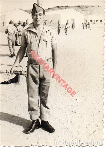 Militaria: ANTIGUA FOTOGRAFIA CORNETIN DE LA LEGION, 70X100MM