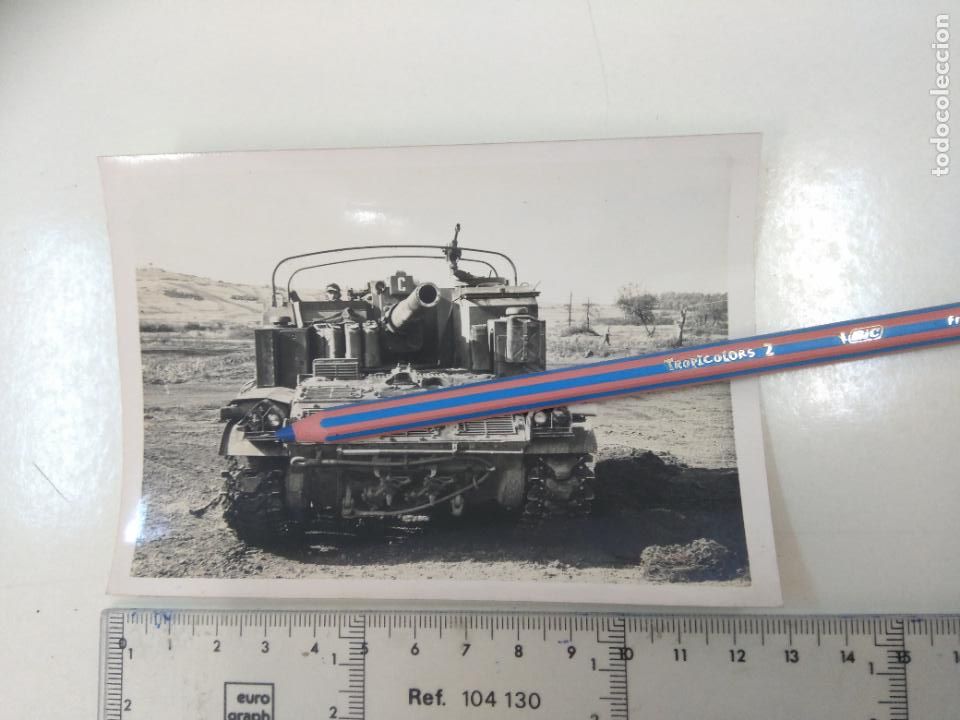 Militaria: FOTOS DE SOLDADOS, MILITARES CREO QUE ALEMANES EN LOS A&Ntilde;OS 50. ALEMANIA, vehiculo tanque 13 x 9 cm