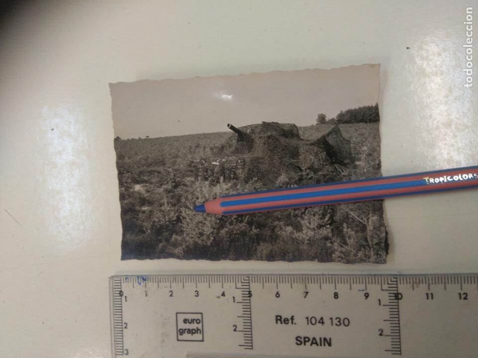Militaria: FOTOS CREO QUE LOS A&Ntilde;OS 50. ALEMANIA, tanque camuflado 9,6 x 6,7 cm