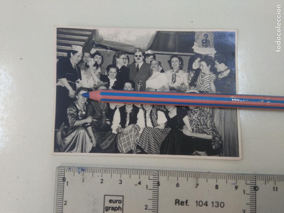 Militaria: FOTOS CREO QUE DE LOS A&Ntilde;OS 50. ALEMANIA, EN UNA FIESTA DE DISFRACES , 10 x 7 cm