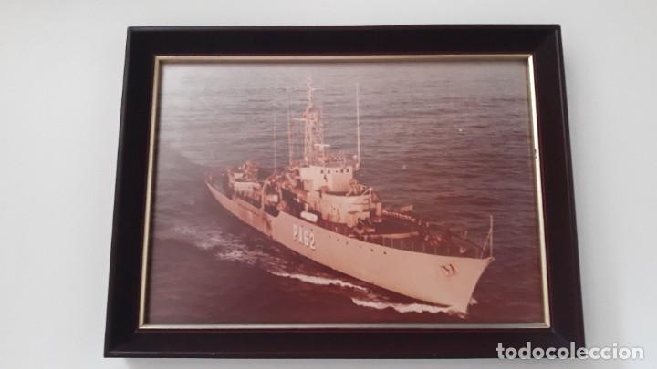 Militaria: Fotograf&iacute;a enmarcada de Patrullero de altura PRINCESA PA-62. A&ntilde;os 80