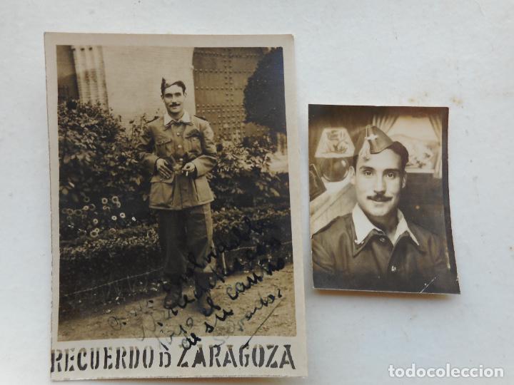 Militaria: DOS ANTIGUAS FOTOGRAFIAS DE MILITAR.