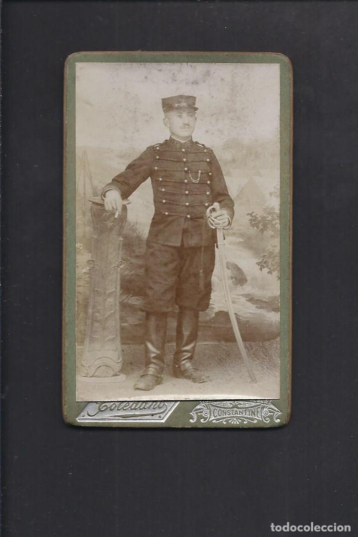 Militaria: Fotograf&iacute;a antigua. Militar. Siglo XIX. 10.5 x 6.2 cm aprox.