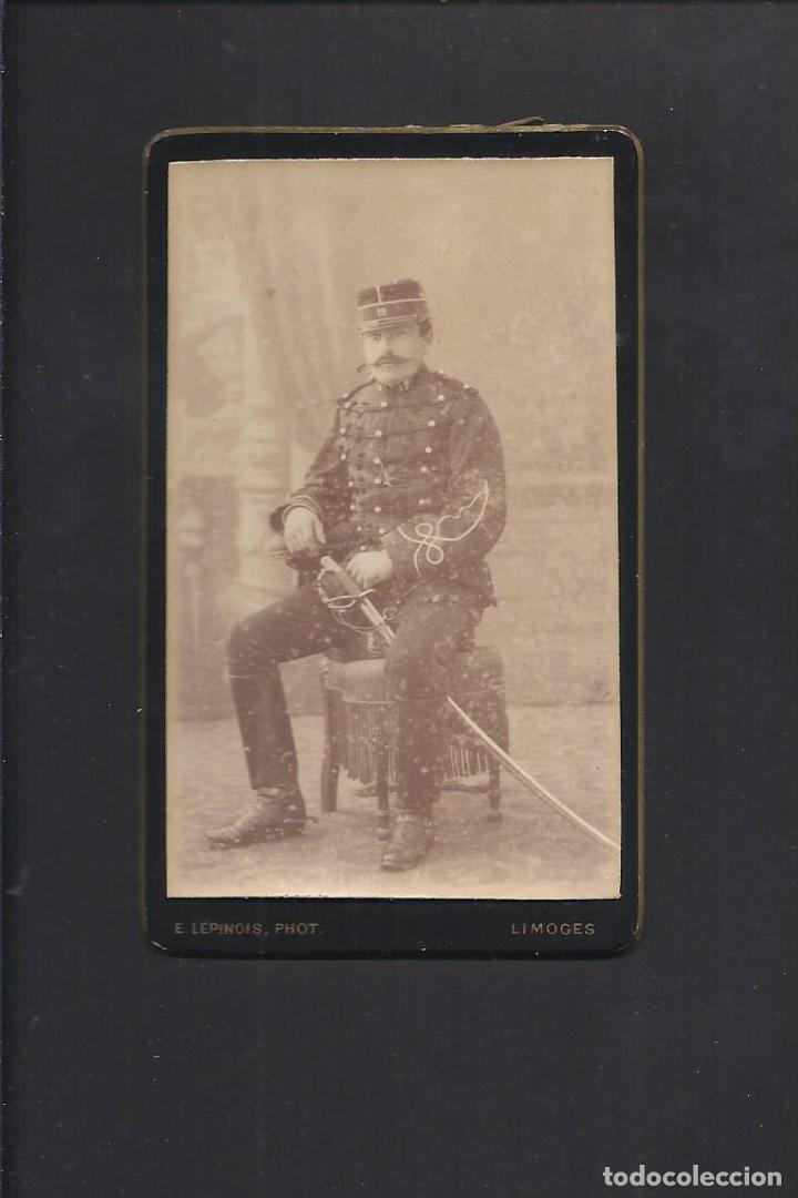 Militaria: Fotograf&iacute;a antigua. Militar. Siglo XIX. 10.5 x 6.2 cm aprox.