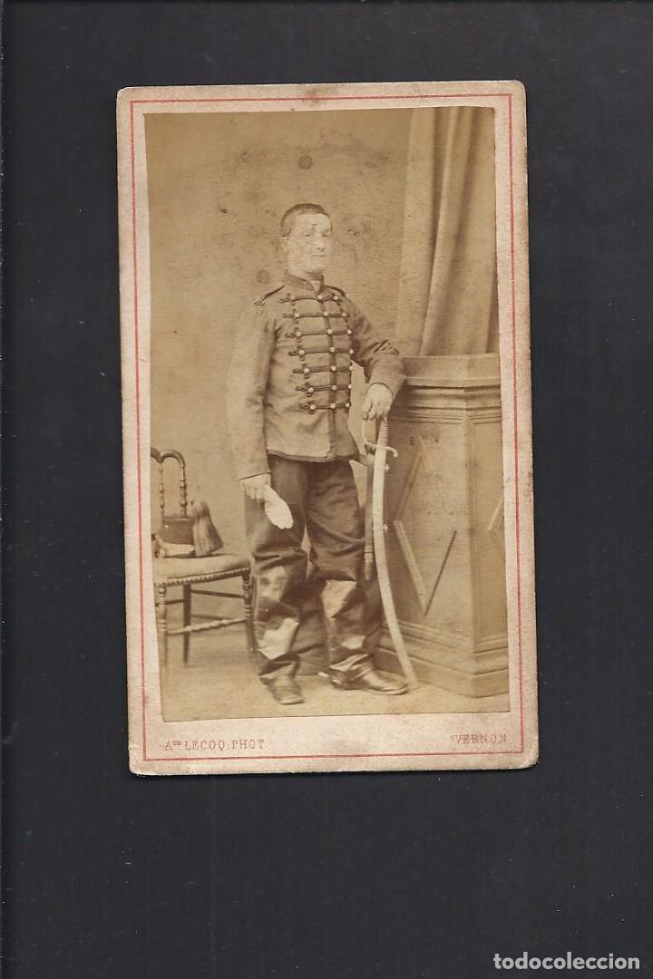 Militaria: Fotograf&iacute;a antigua. Militar. Siglo XIX. 10.5 x 6.2 cm aprox.