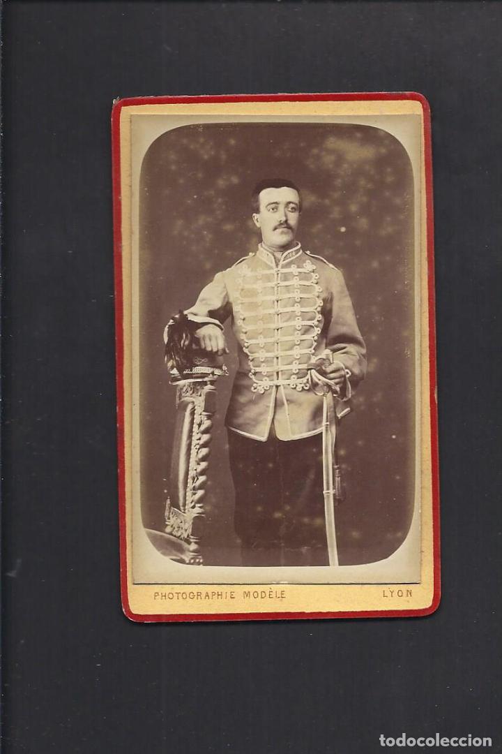 Militaria: Fotograf&iacute;a antigua. Militar. Siglo XIX. 10.5 x 6.2 cm aprox.