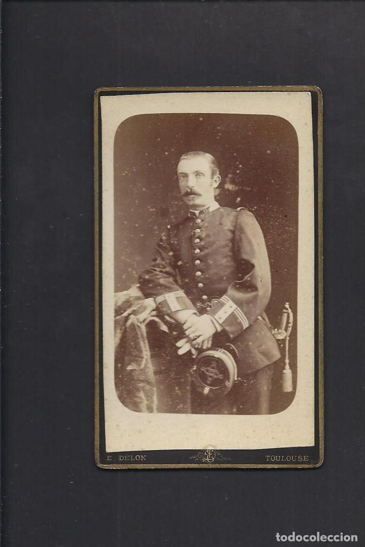 Militaria: Fotograf&iacute;a antigua. Militar. Siglo XIX. 10.5 x 6.2 cm aprox.