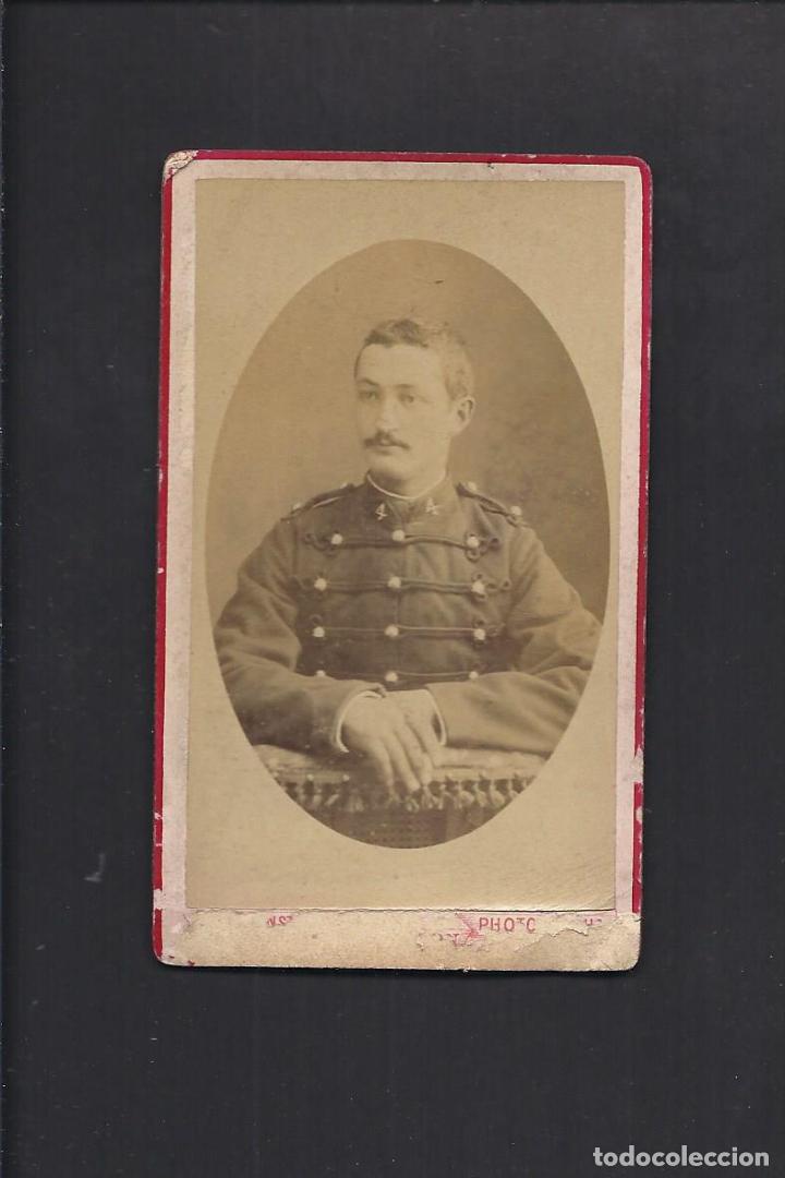 Militaria: Fotograf&iacute;a antigua. Militar. Siglo XIX. 10.5 x 6.2 cm aprox.