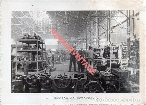 Military Antiques: A&Ntilde;OS 40, CUARTEL EJERCITO DEL SUR,AUTOMOVILISMO,SECCION DE MOTORES, 128X178MM