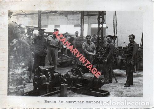 Military Antiques: A&Ntilde;OS 40, CUARTEL EJERCITO DEL SUR,AUTOMOVILISMO,BANCO DE SUAVIZAR MOTORES, 128X178MM