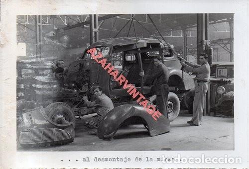 Militaria: A&Ntilde;OS 40, CUARTEL EJERCITO DEL SUR,AUTOMOVILISMO, DESMONTAJE VEHICULO, 128X178MM