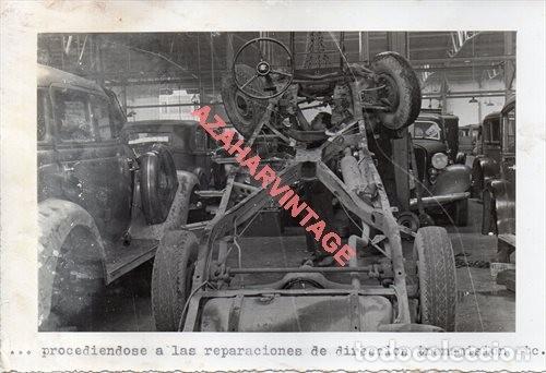 Militaria: A&Ntilde;OS 40, CUARTEL EJERCITO DEL SUR,AUTOMOVILISMO, COMPA&Ntilde;IA, REPARACION DIRECCION,128X178MM