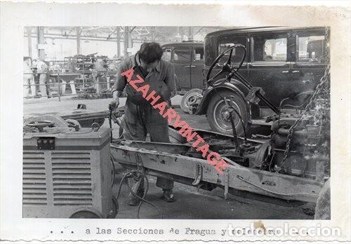 Militaria: A&Ntilde;OS 40, CUARTEL EJERCITO DEL SUR,AUTOMOVILISMO, COMPA&Ntilde;IA, SECCION SOLDADURA,128X178MM