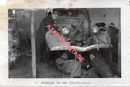 Militaria: A&Ntilde;OS 40, CUARTEL EJERCITO DEL SUR,AUTOMOVILISMO, COMPA&Ntilde;IA, REPARACION VEHICULO,128X178MM