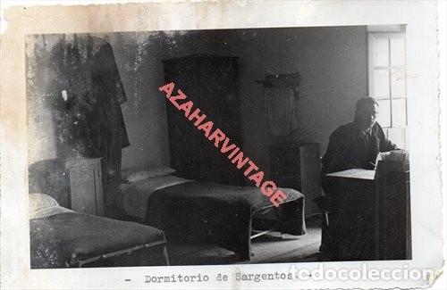 Militaria: A&Ntilde;OS 40, CUARTEL EJERCITO DEL SUR,AUTOMOVILISMO, COMPA&Ntilde;IA, DORMITORIO SARGENTOS,128X178MM