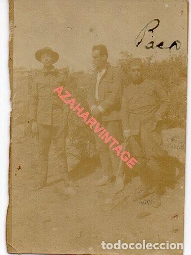 Militaria: 1923, ALBUMINA, SOLDADOS, GUERRA DE AFRICA, 44X64MM