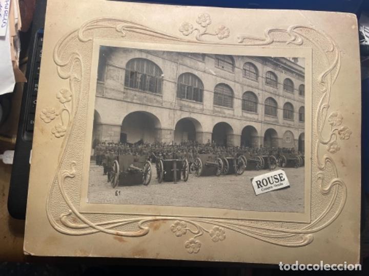 Militaria: MILITAR - ANTIGUA FOTOGRAFIA GRUPO DE MILITARES ACADEMIA MILITAR - ARTILLERIA PRINCIPIO S. XX - MONT