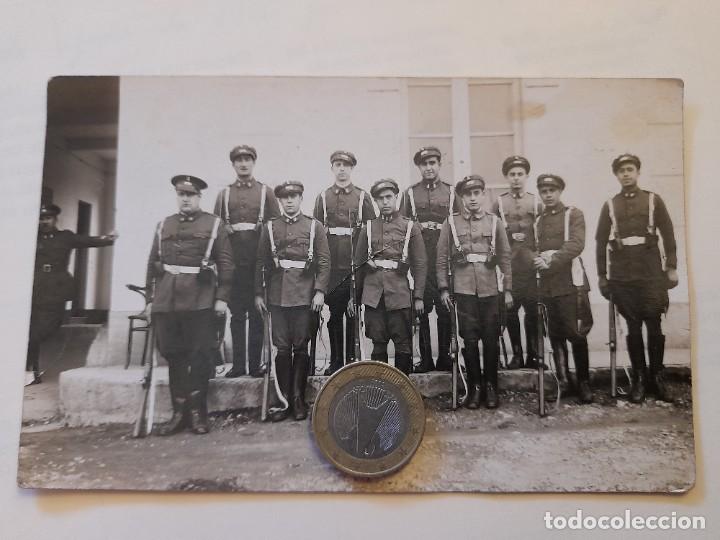 Militaria: Fotograf&iacute;a militares guardia de cuartel segunda rep&uacute;blica