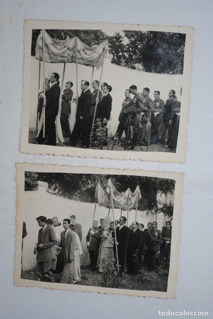 Militaria: MILITARES EN UNA PROCECION RELIGIOSA .