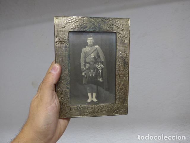 Militaria: Antigua fotografia de un escoces tipo highlanders en su marco, original, escocia