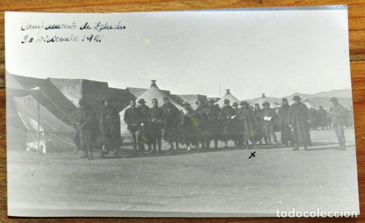 Militaria: FOTOGRAFIA DE CAMPAMENTO DE ZELUAN, 20 DE NOVIEMBRE DE 1921, GUERRA DEL RIF, NO CIRCULADA.