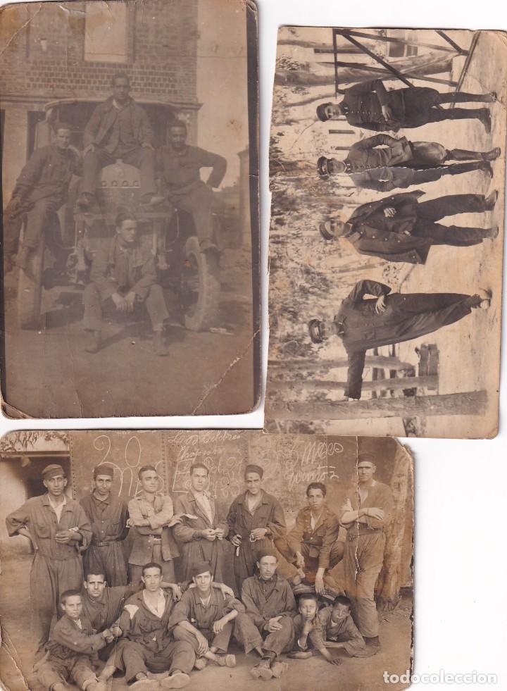 Militaria: 3 fotograf&iacute;as formato postal militares mili, Tetuan ??