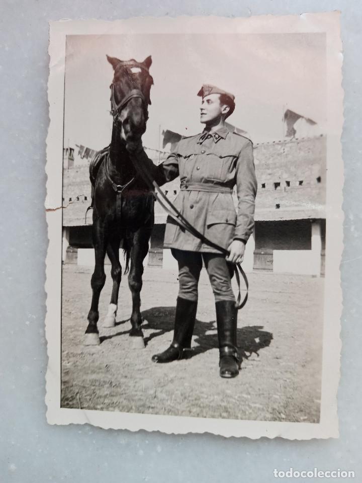 Militaria: SOLDADO ESPA&Ntilde;OL CON CABALLO EN LOS A&Ntilde;OS 40/50