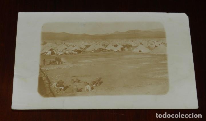 Militaria: FOTO POSTAL DE CAMPAMENTO EJERCITO ESPA&Ntilde;OL, GUERRA DEL RIF, ED. R. GUILLEMINOT, NO CIRCULADA.