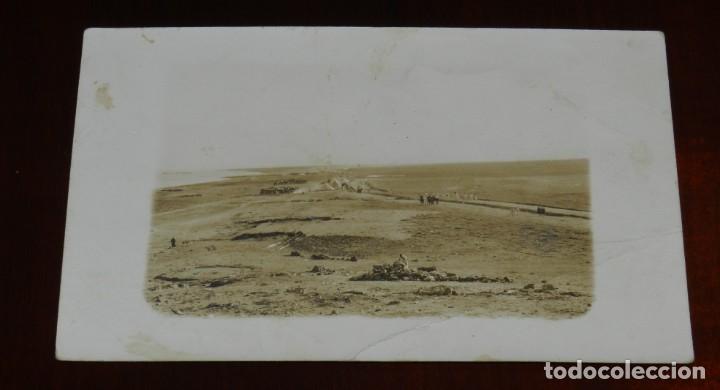 Militaria: FOTO POSTAL DE CAMPAMENTO EN LA PLAYA DEL EJERCITO ESPA&Ntilde;OL, GUERRA DEL RIF, ED. R. GUILLEMINOT, NO C