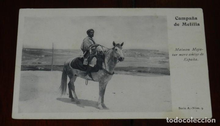 Militaria: CAMPA&Ntilde;A DE MELILLA. MAIMON MOJATAR MORO AMIGO DE ESPA&Ntilde;A, SERIA A. NUM. 9,ED. J.C. MADRID, NO CIRCULA