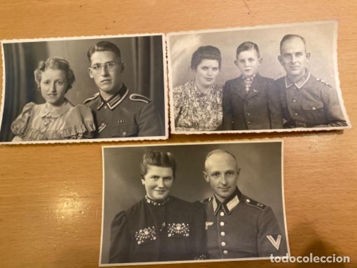 Military Antiques: Lote de tres fotograf&iacute;as postal soldados de la Wehrmacht