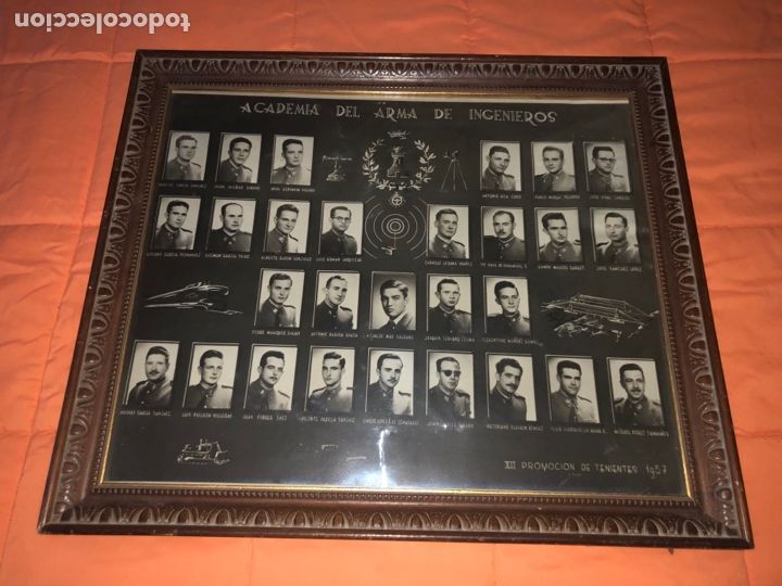 Militaria: ACADEMIA DEL ARMA DE INGENIEROS-ORLA XII PROMOCION DE TENIENTES-ORIGINAL-A&Ntilde;O 1957