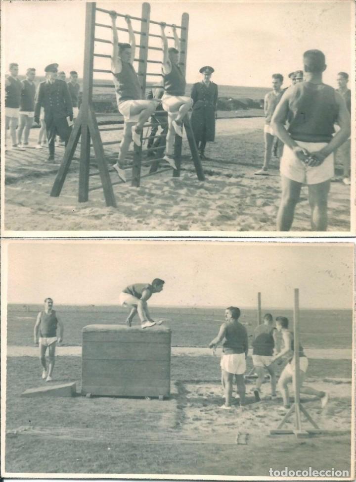 Militaria: X1127 - Militaria Argentina / soldados practicando gimnasia - Lote de 2 fotos 9x6cm c/u 1940'