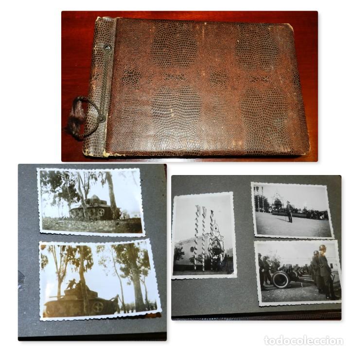 Militaria: ALBUM DE FOTOGRAFIAS DEL REGIMIENTO DE INFANTERIA DE ARAGON N. 17, AÑO 1949, CON MOTIVO DEL DIA DE S - Foto 1 - 305123033