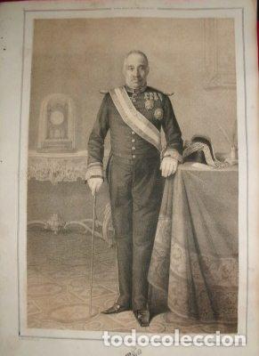 Militaria: LITOGRAFIA MILITARES. JOSE DEL REAL. LIT. S. GONZALEZ. 39,5x26,5 CM. G-MILITAR-082