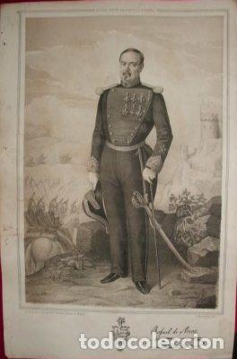 Militaria: LITOGRAFIA MILITARES. RAFAEL DE ARCOS. LIT. S. GONZALEZ. 39,5x26,5 CM. G-MILITAR-084