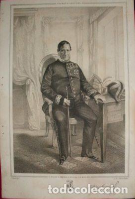 Militaria: LITOGRAFIA MILITARES. PABLO DE SARAMAYOR. LIT. S. GONZALEZ. 39,5x26,5 CM. G-MILITAR-086
