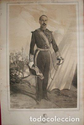 Militaria: LITOGRAFIA MILITARES. REMIGIO MOLT&Oacute;. LIT. GONZALEZ. 39,5x26,5 CM. G-MILITAR-089