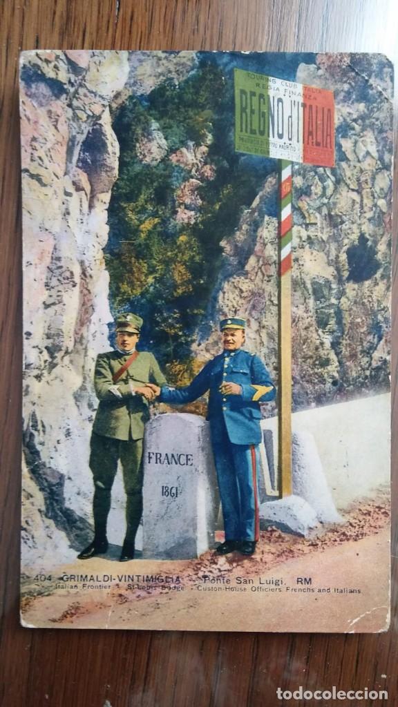 Militaria: ANTIGUA POSTAL DEL EJERCITO ITALIANO - FRONTERA - ITALIA FRANCIA