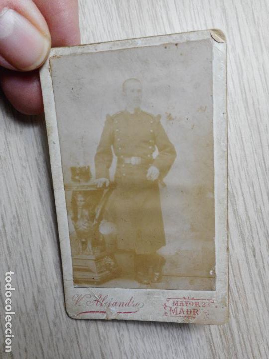 Militaria: ANTIGUA FOTOGRAFIA DE MILITAR.FOTO V.ALEJANDRO.MADRID.PRINCIPIOS DEL XX