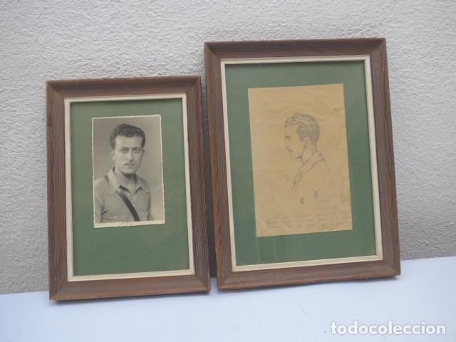 lote 2 antiguo cuadro dibujo y foto de cabo r - Buy Photographs of