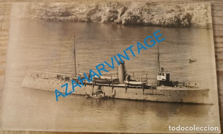 Militaria: ANTIGUA POSTAL FOTOGRAFICA, BUQUE DE GUERRA A IDENTIFICAR