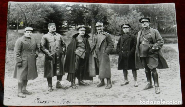 Militaria: FOTO POSTAL DE CURSO EN FRANCIA DEL EQUIPO HIPICO MILIAR ESPA&Ntilde;OL EN EL CAMPAMENTO DE LA CAROTENE,TAM