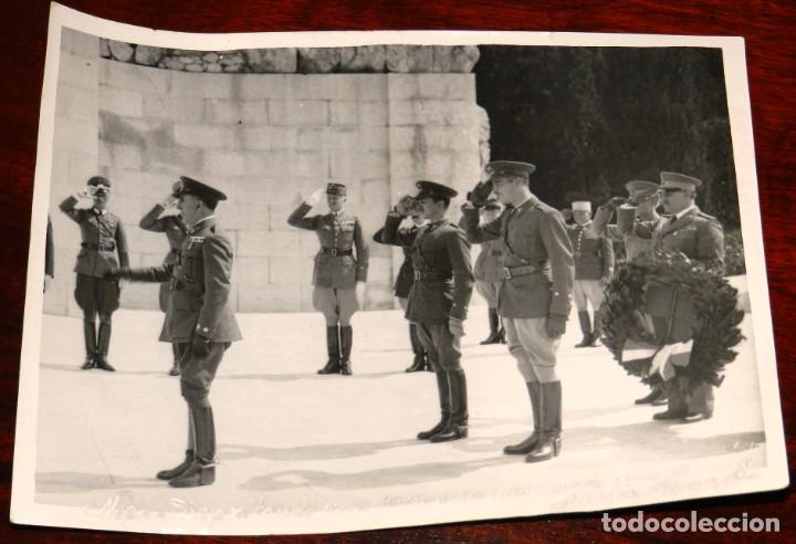 Militaria: FOTOGRAFIA DE OFIACIALES ESPA&Ntilde;OLES, FRANCESES Y ALEMANES EN ACTO MILITAR, A&Ntilde;O 20, FOTO LAUGUER - THI