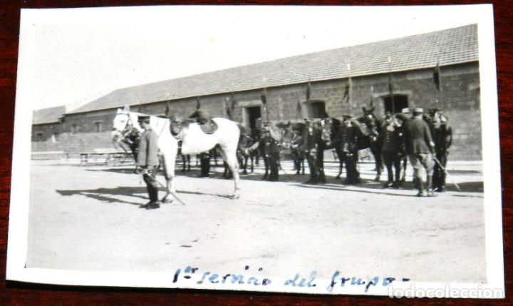 Military Antiques: FOTOGRAFIA DEL PRIMER SERVICIO DEL GRUPO, A&Ntilde;OS 1920 APROX., MIDE 6,5 X 4,5 CMS.
